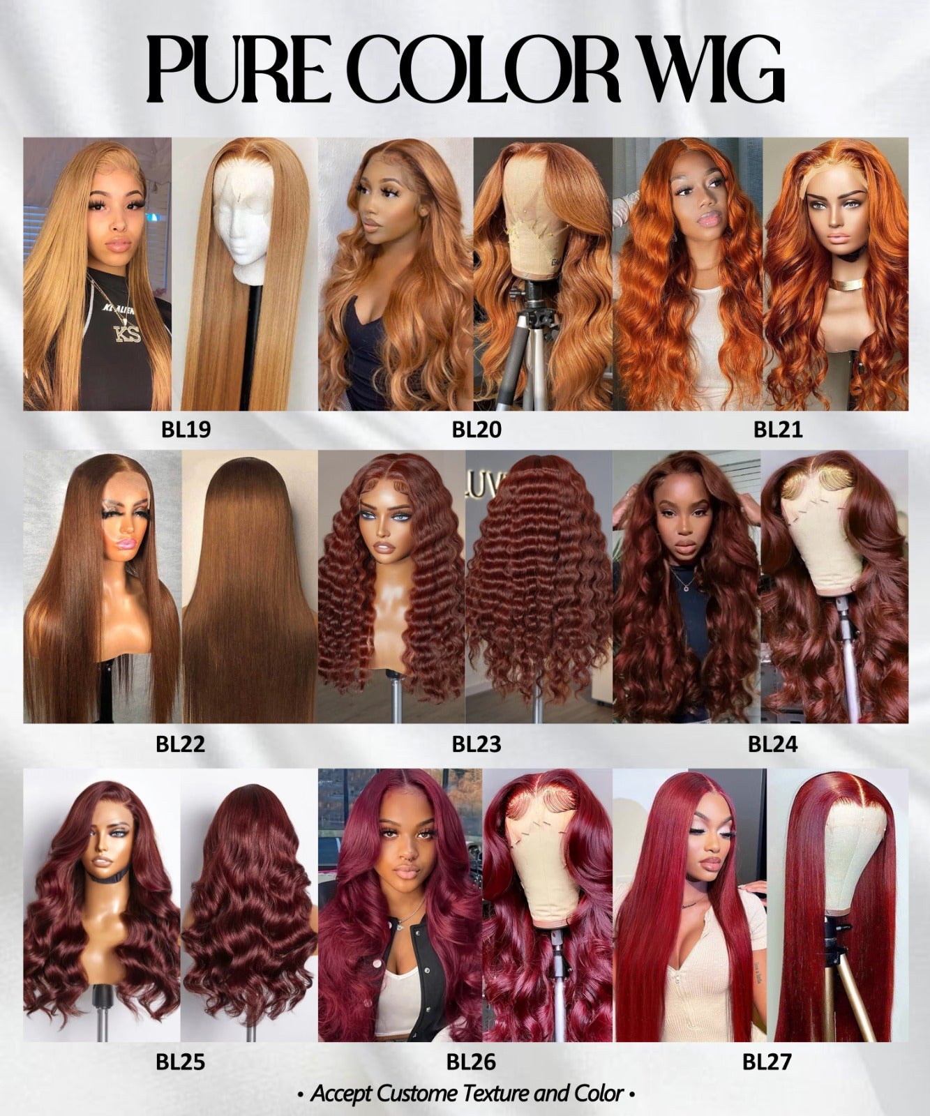 Custom Color wigs